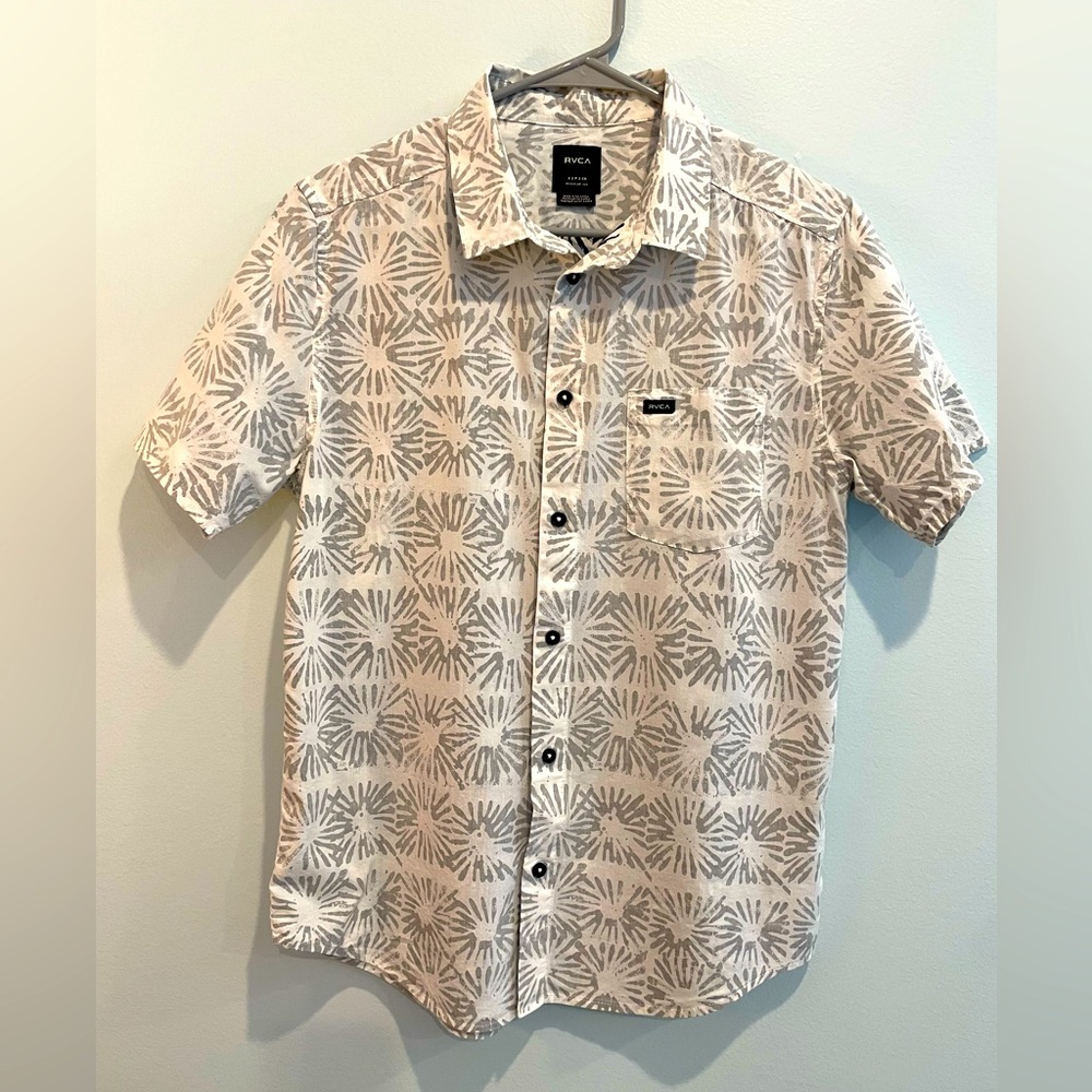 RVCA Men’s Short-sleeve Buttondown, Small